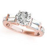Eternal Fancy Shape Baguette Round Diamond Engagement Ring — 9K/18K Gold & Platinum