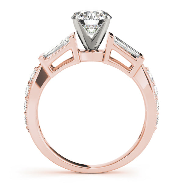 Eternal Fancy Shape Baguette Round Diamond Engagement Ring — 9K/18K Gold & Platinum
