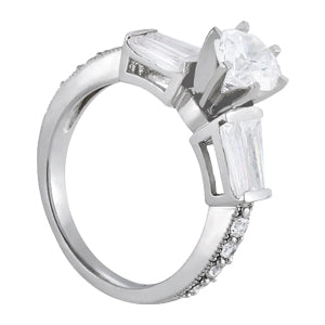 Eternal Fancy Shape Baguette Round Diamond Engagement Ring — 9K/18K Gold & Platinum