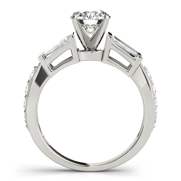 Eternal Fancy Shape Baguette Round Diamond Engagement Ring — 9K/18K Gold & Platinum