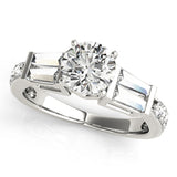 Eternal Fancy Shape Baguette Round Diamond Engagement Ring — 9K/18K Gold & Platinum