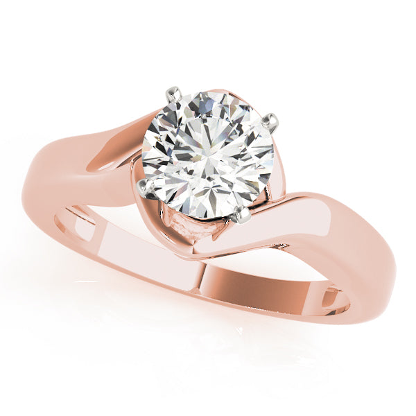 Statement Solitaires Round Diamond Engagement Ring — 9K/18K Gold & Platinum