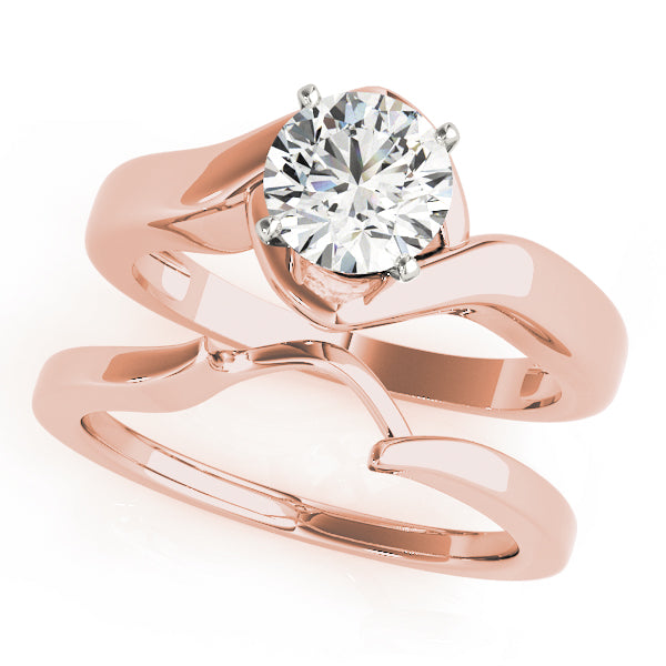 Statement Solitaires Round Diamond Engagement Ring — 9K/18K Gold & Platinum