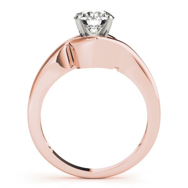Statement Solitaires Round Diamond Engagement Ring — 9K/18K Gold & Platinum
