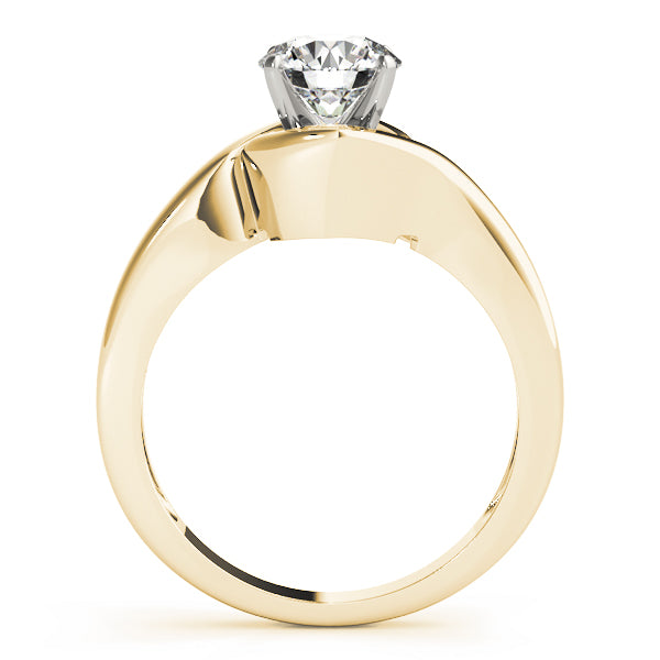 Statement Solitaires Round Diamond Engagement Ring — 9K/18K Gold & Platinum