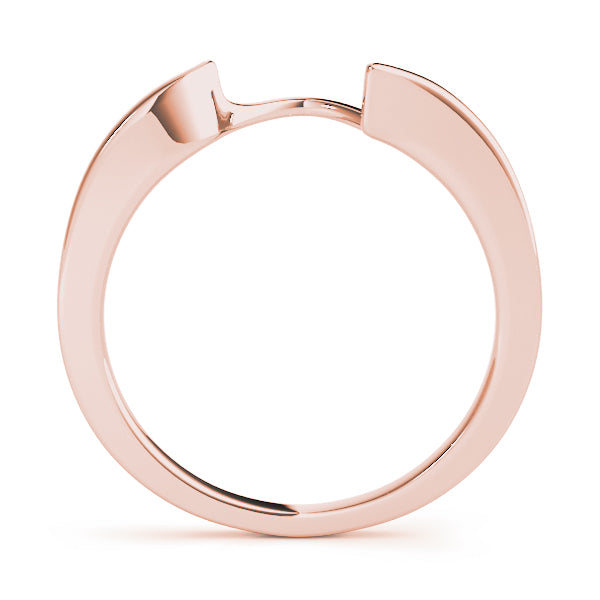 Curved Wedding Gold Band