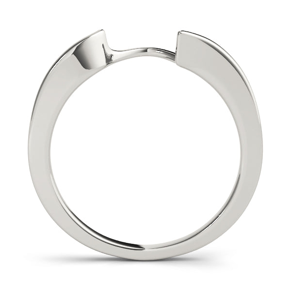 Curved Wedding Gold Band