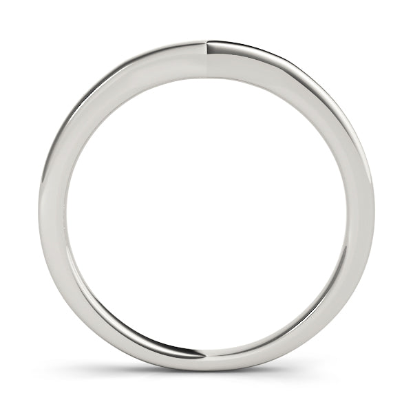 Curved Wedding Gold Band