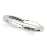 Curved Wedding Gold Band