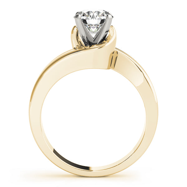 Dazzling Solitaires Round Diamond Engagement Ring — 9K/18K Gold & Platinum