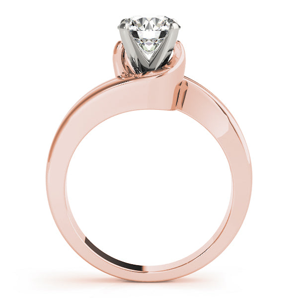 Dazzling Solitaires Round Diamond Engagement Ring — 9K/18K Gold & Platinum