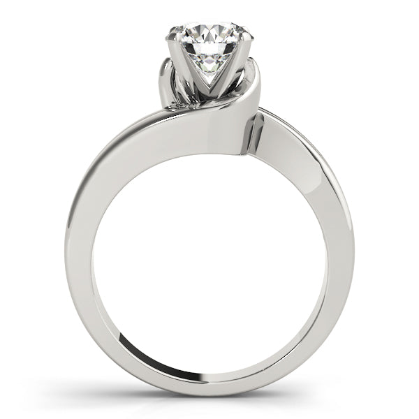 Dazzling Solitaires Round Diamond Engagement Ring — 9K/18K Gold & Platinum