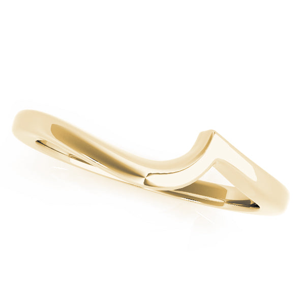 Gold Curved Wedding Bands