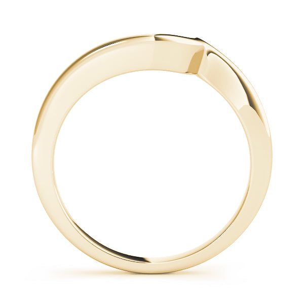 Gold Curved Wedding Bands