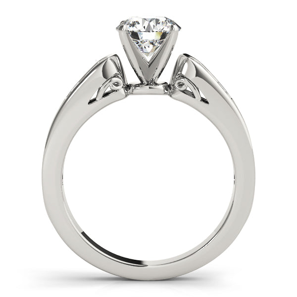 Splendid Channel-Set Round Diamond Engagement Ring — 9K/18K Gold & Platinum