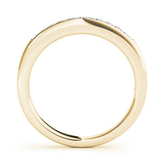 Prong Set Half Eternity Ring in Gold & Platinum
