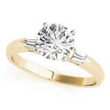 Enchanted Fancy Shape Baguette Round Diamond Engagement Ring — 9K/18K Gold & Platinum