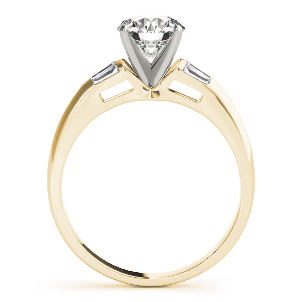 Enchanted Fancy Shape Baguette Round Diamond Engagement Ring — 9K/18K Gold & Platinum