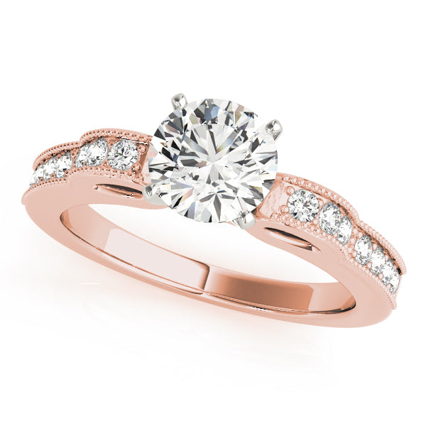 Devoted Prong-Set Round Diamond Engagement Ring — 9K/18K Gold & Platinum