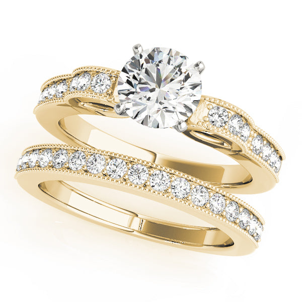 Devoted Prong-Set Round Diamond Engagement Ring — 9K/18K Gold & Platinum
