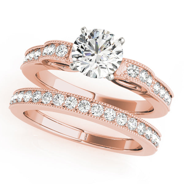 Devoted Prong-Set Round Diamond Engagement Ring — 9K/18K Gold & Platinum