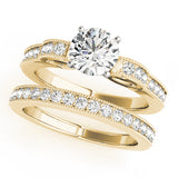 Devoted Prong-Set Round Diamond Engagement Ring — 9K/18K Gold & Platinum