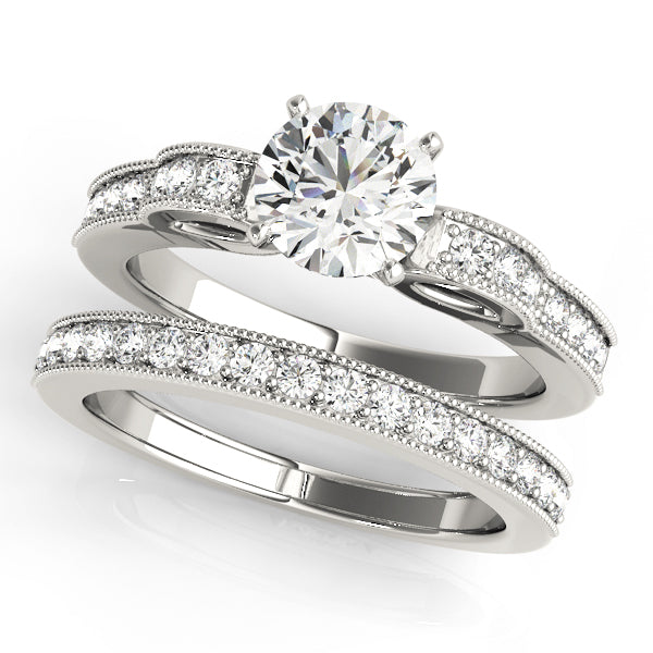 Devoted Prong-Set Round Diamond Engagement Ring — 9K/18K Gold & Platinum