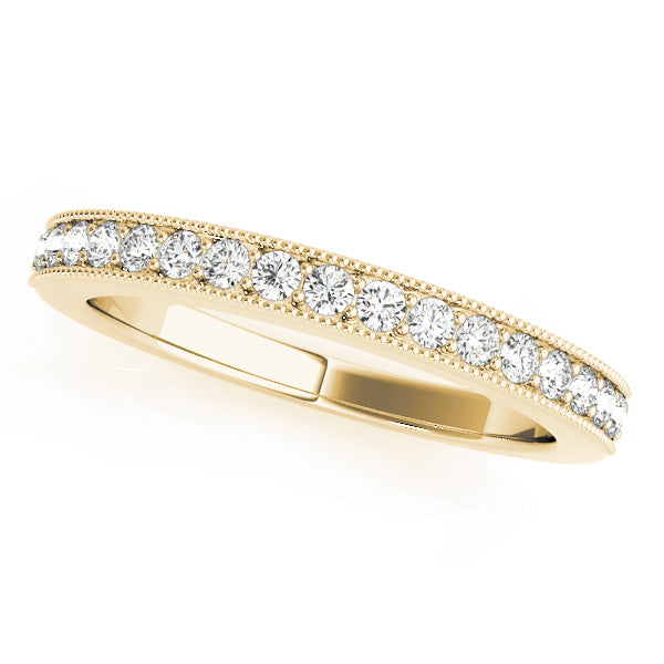 Prong Set Half Eternity Ring in Gold & Platinum