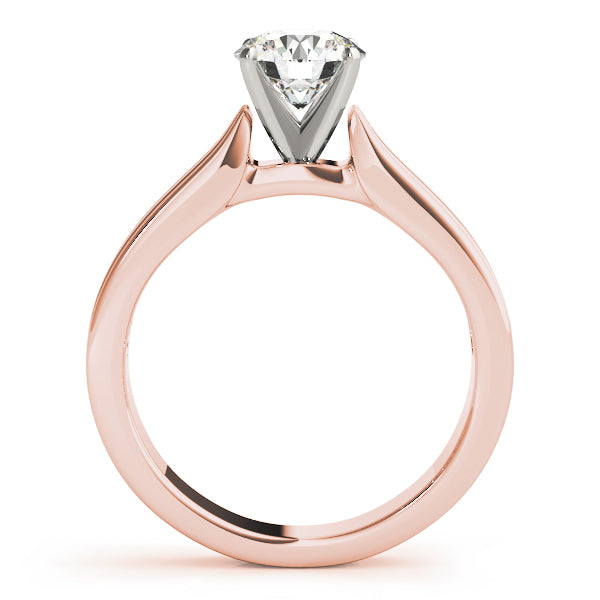 Classic Solitaires Round Diamond Engagement Ring — 9K/18K Gold & Platinum