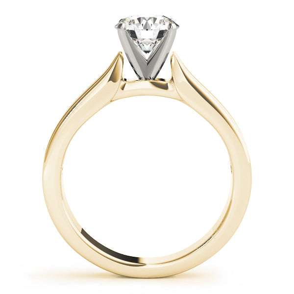 Classic Solitaires Round Diamond Engagement Ring — 9K/18K Gold & Platinum
