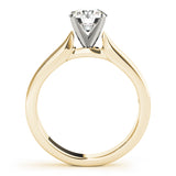 Classic Solitaires Round Diamond Engagement Ring — 9K/18K Gold & Platinum