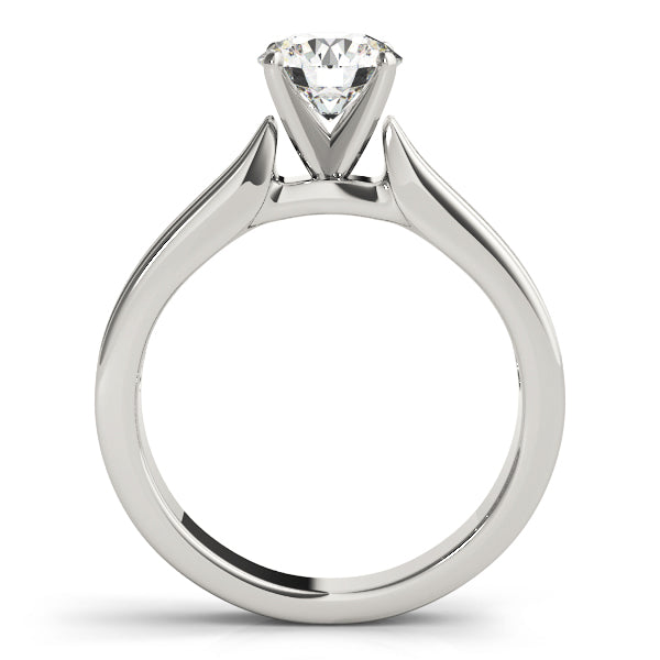 Classic Solitaires Round Diamond Engagement Ring — 9K/18K Gold & Platinum