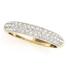 Pavã© Set Half Eternity Ring in Gold & Platinum