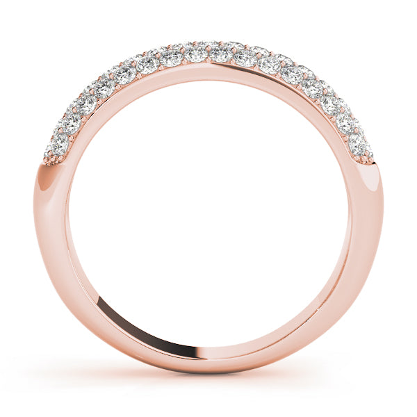 Pavã© Set Half Eternity Ring in Gold & Platinum