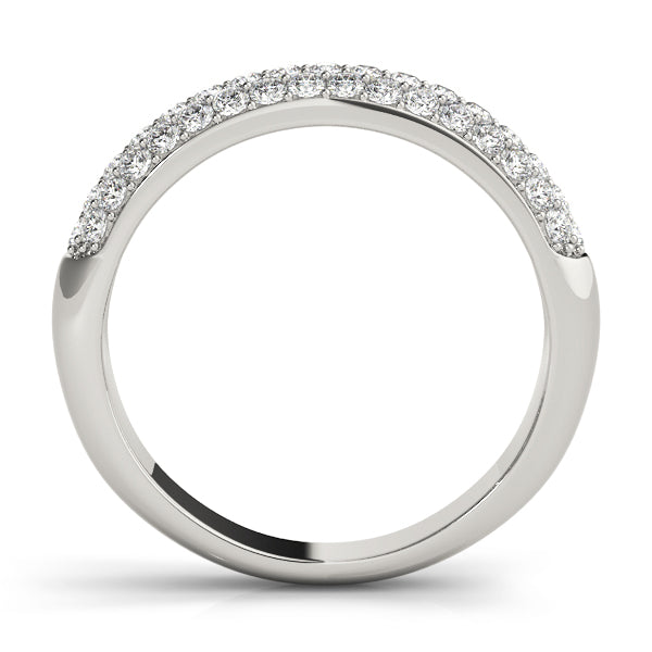 Pavã© Set Half Eternity Ring in Gold & Platinum