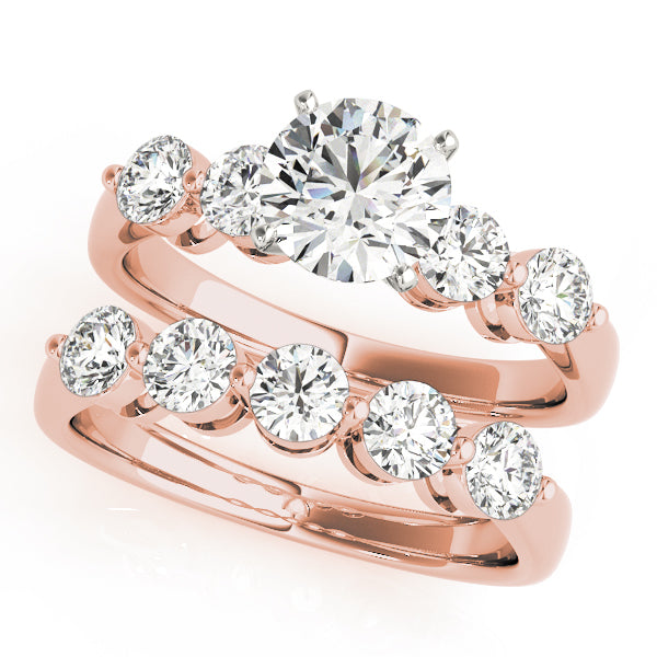 Luxe Prong-Set Round Diamond Engagement Ring — 9K/18K Gold & Platinum