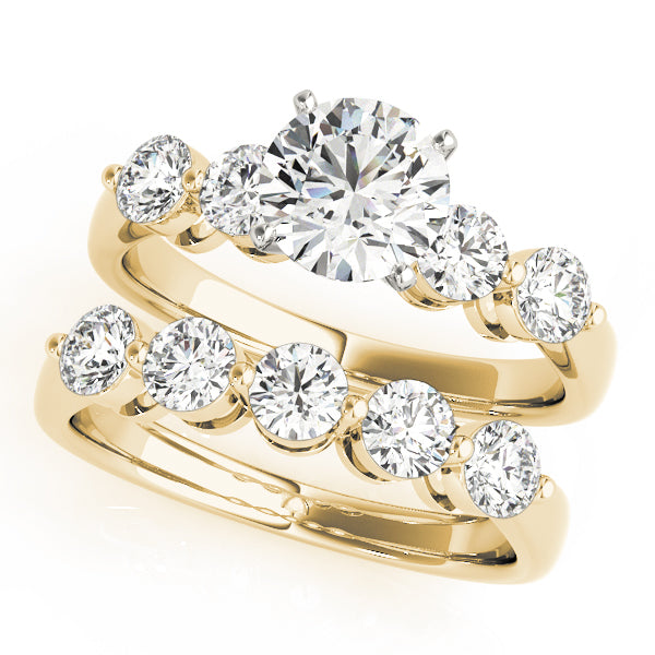Luxe Prong-Set Round Diamond Engagement Ring — 9K/18K Gold & Platinum