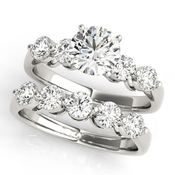 Luxe Prong-Set Round Diamond Engagement Ring — 9K/18K Gold & Platinum