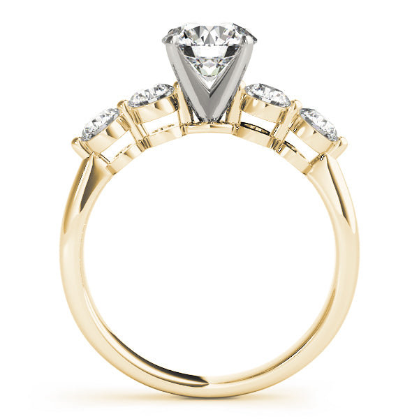 Luxe Prong-Set Round Diamond Engagement Ring — 9K/18K Gold & Platinum