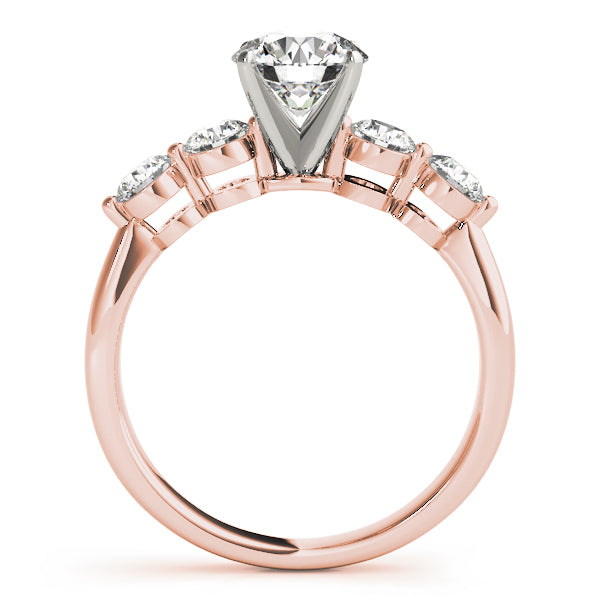 Luxe Prong-Set Round Diamond Engagement Ring — 9K/18K Gold & Platinum