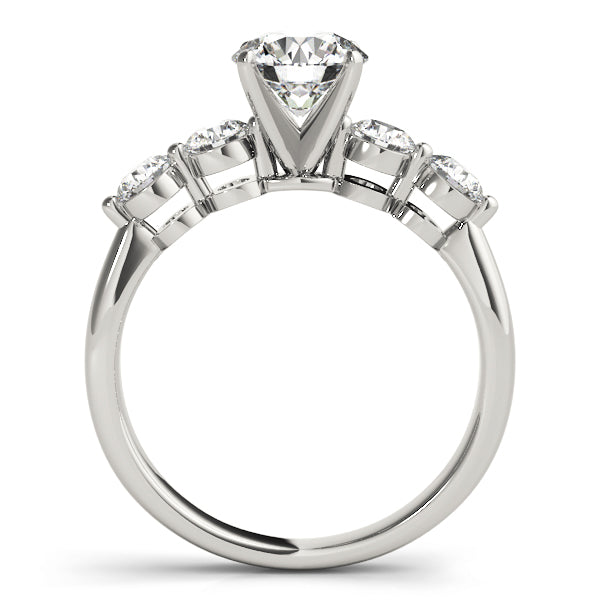 Luxe Prong-Set Round Diamond Engagement Ring — 9K/18K Gold & Platinum