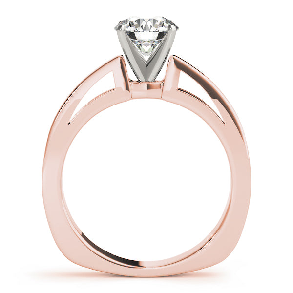 Radiant Solitaires Round Diamond Engagement Ring — 9K/18K Gold & Platinum