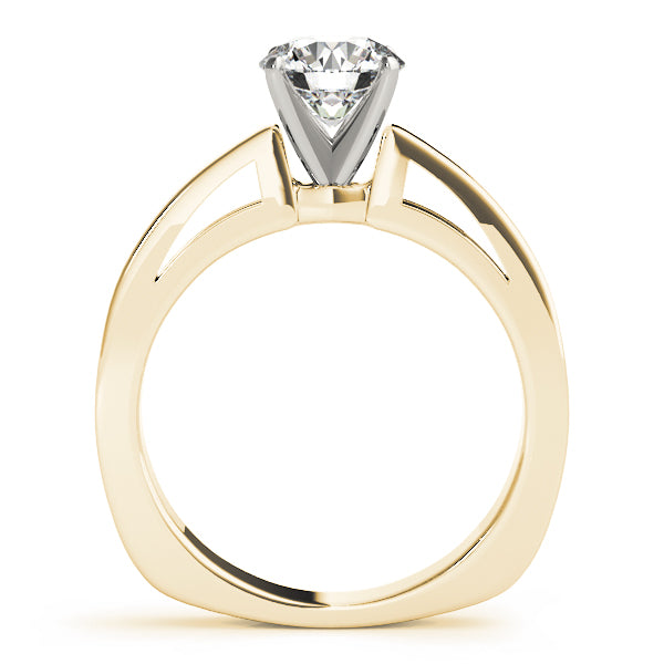 Radiant Solitaires Round Diamond Engagement Ring — 9K/18K Gold & Platinum