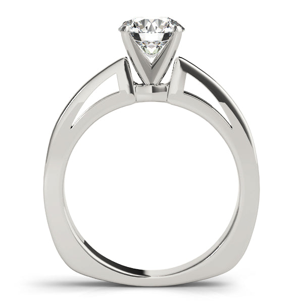 Radiant Solitaires Round Diamond Engagement Ring — 9K/18K Gold & Platinum
