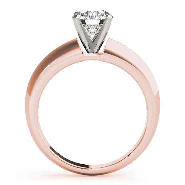 Brilliant Solitaires Round Diamond Engagement Ring — 9K/18K Gold & Platinum