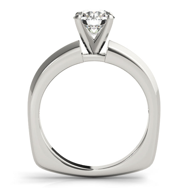 Majestic Solitaires Round Diamond Engagement Ring — 9K/18K Gold & Platinum