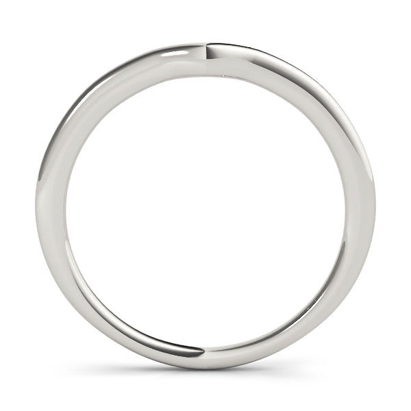 Curved Wedding Gold Band
