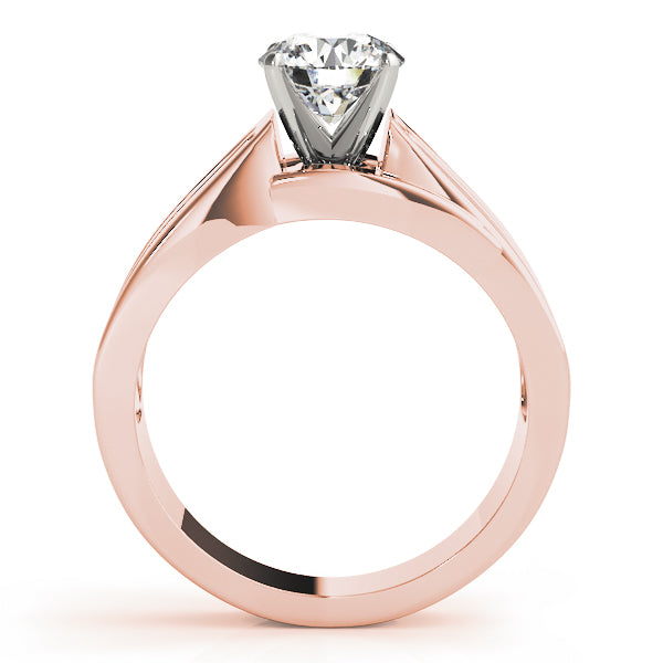 Opulent Multi-Row Round Diamond Engagement Ring — 9K/18K Gold & Platinum