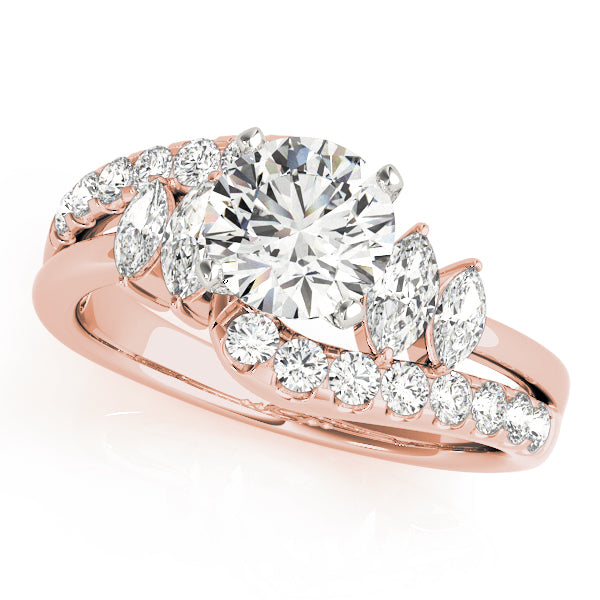 Celestial Fancy Shape Marquise Diamond Engagement Ring — 9K/18K Gold & Platinum