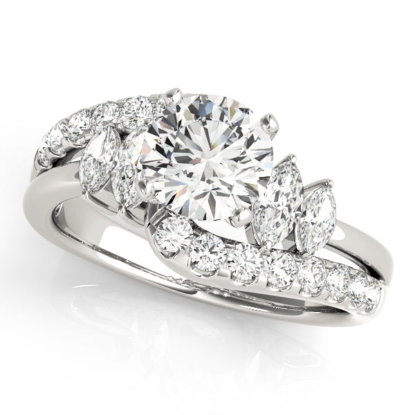 Celestial Fancy Shape Marquise Diamond Engagement Ring — 9K/18K Gold & Platinum